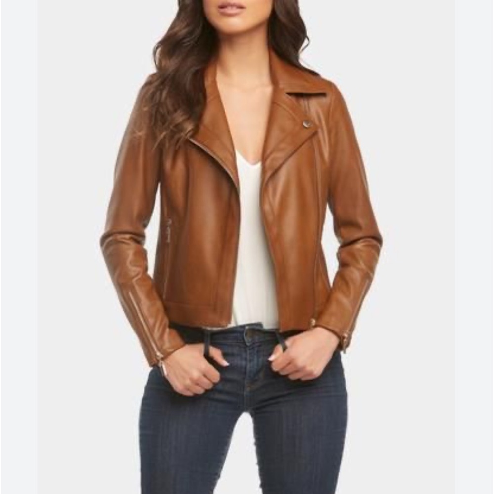 New Tart Collections L Mila Vegan Leather Jacket NWT